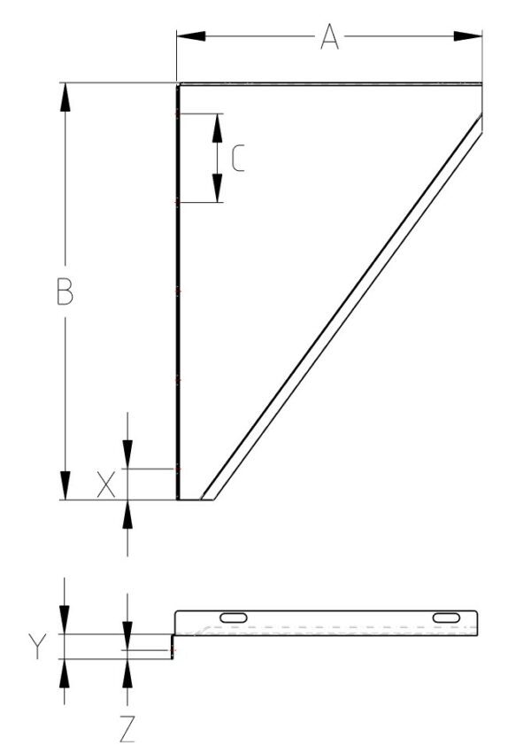 Wall support side plates